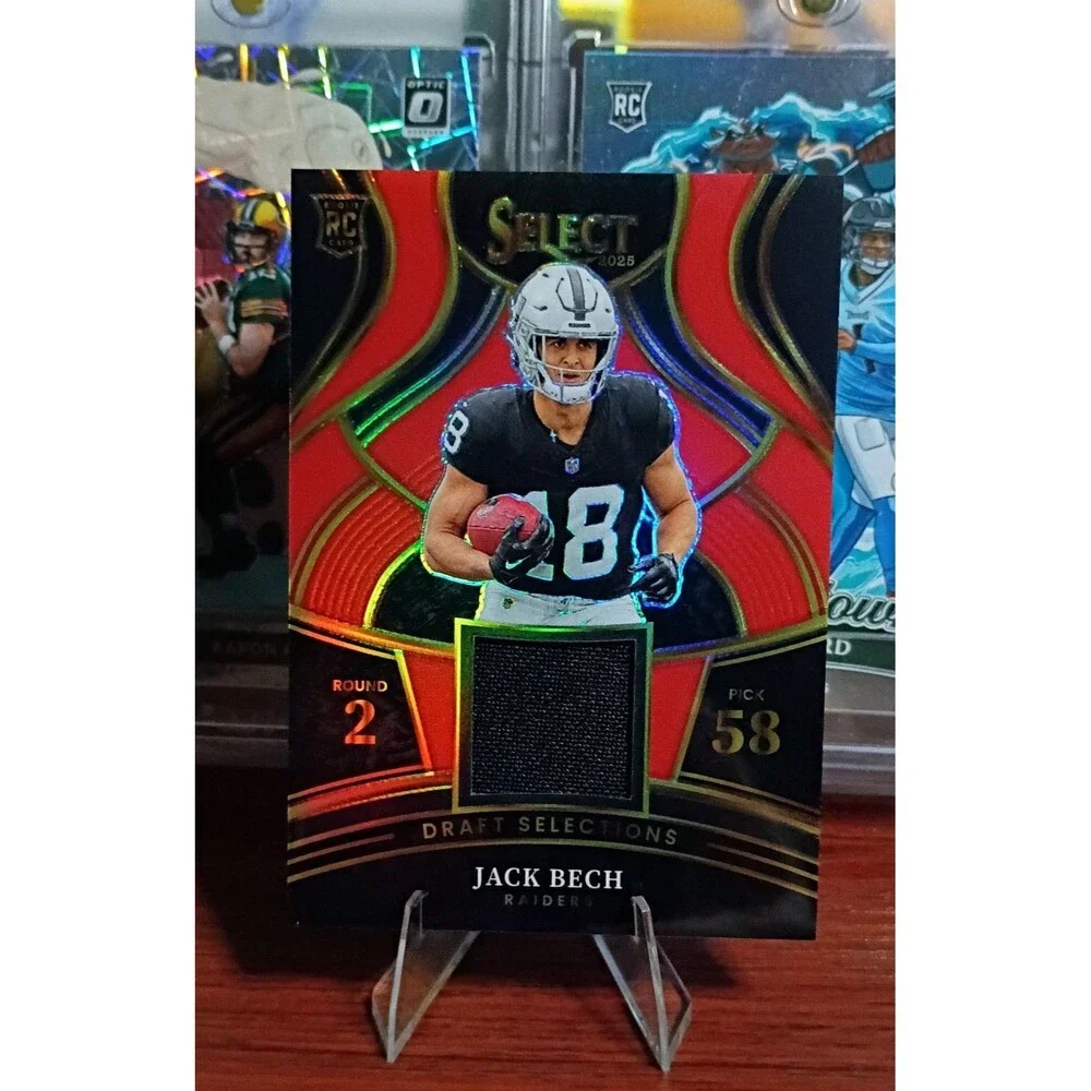 2025 Panini Select - Draft Selections Memorabilia Jack Bech #DSM-JBH Red...